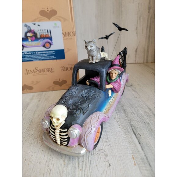 Jim shore NEW Wicked Wheels 6010674 NEW Enesco Halloween figure witch - Picture 3 of 8